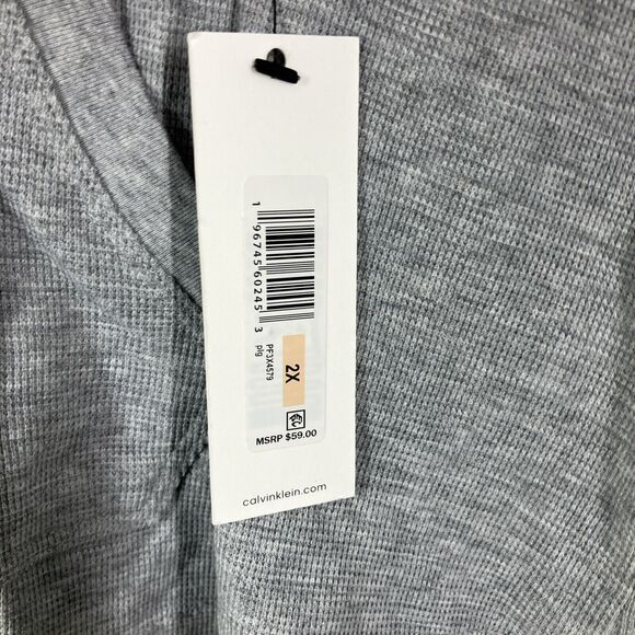 Calvin Klein Performance Womens Long Sleeve Full Zip Hooded Jacket PF3X4579 Gray - Picture 5 of 9